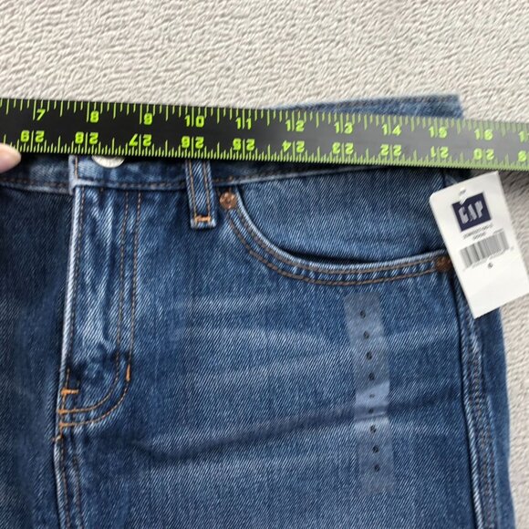 NWT Gap Womens Denim Mini Skirt 6 Blue Medium Wash Above The Knee Chic Casual - Picture 4 of 11